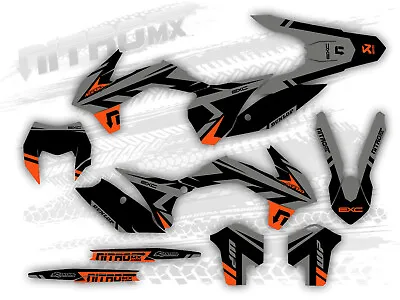 NitroMX Graphic Kit For KTM EXC EXC-F 125 250 300 350 450 2014 2015 2016 Enduro • $252.89