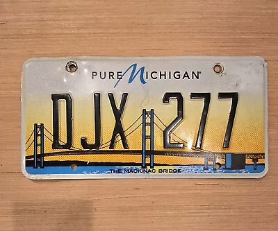 Pure Michigan  License Plate - #3RT45 - MI - Mackinac Bridge • $12