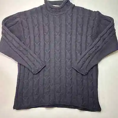 Vintage Donegal Collection By Mcgee Gray 100% Wool Long Sleeves Sweater Size L • $28