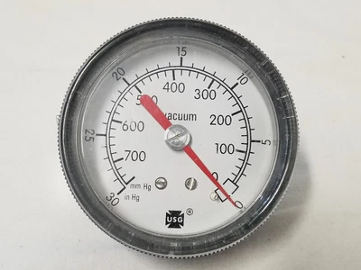$10.50 • Buy USG Vacuum Pressure Gauge 30 To 0 In Hg