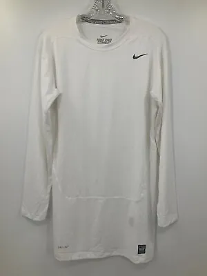 Miami Dolphins White Nike Pro Combat Long Sleeve Compression Shirt Brand New 3xl • $12.99