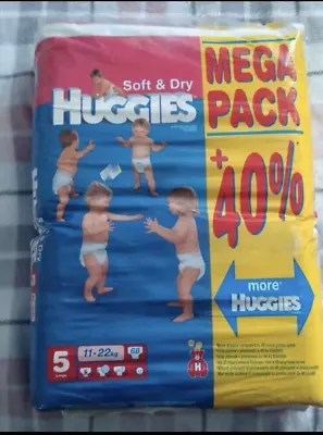 Vintage Diapers Nappies Huggies Standard Sealed • $180