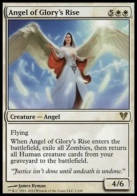 1x ANGEL OF GLORY'S RISE - Avacyn Restored - MTG - NM - Magic The Gathering • £3.99