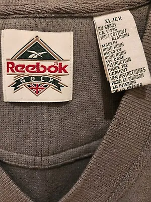 Size XL Mens Vintage  Reebok GOLF Pullover Sweater Vest  • $9.99