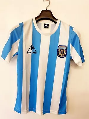 Uk 1984-1986 Argentina Le Coq Sportif Home Football Shirt • £21.59