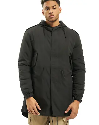 Brandit M51 US Parka Cotton Lining Outdoor Mens Hooded Black Size 4XL • £76.49