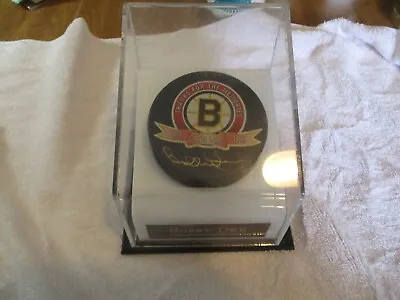 Thanks For The Memories Boston Garden Puck Autographed By Bobby Orr • $149.99