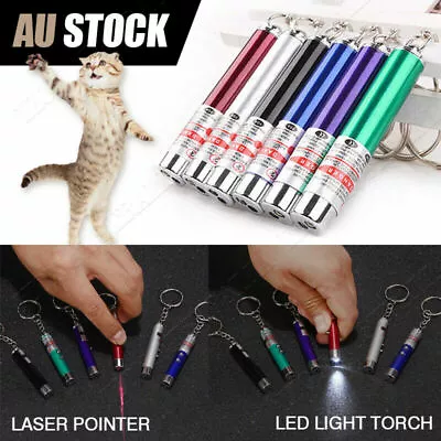 Cat Toy Laser For Teasing Cat Pointer Lazer Presentation Pen LED Flashlight Tool • $7.49