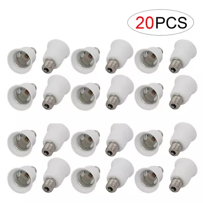 20Pcs Intermediate Base E17 To Standard Medium Base E26/E27 Converter Adapter US • $20.98