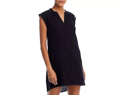 Echo Womens Cotton Linen Meridian Isla Cover-Up Dress Black Size Medium • $75.65