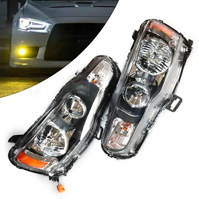 Left+Right Side Halogen Headlights Headlamps For Mitsubishi Lancer EVO 2008-2017 • $172