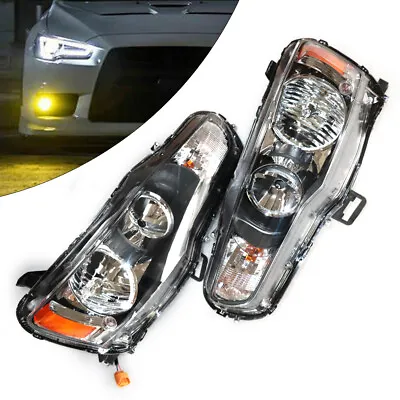 Pair Of Headlights Left + Right Replacement For 2008-2017 Mitsubishi Lancer  • $163.40