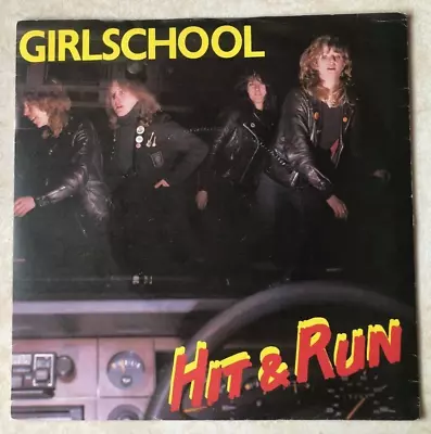 Girlschool Hit & Run/Tonight 1981 UK 7  45-RPM Single Record In Picture Sleeve • $16.95