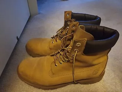 Timberland Men's 6'' Premium 400g Waterproof Boots Wheat Nubuck Size 12 • $60