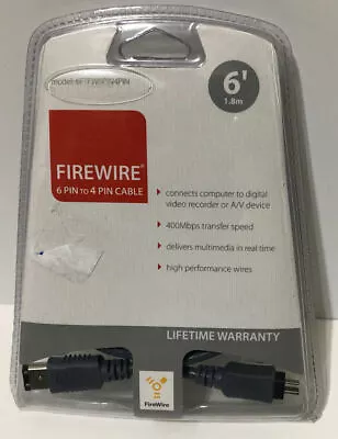 CyberPower 6-Pin To 4-Pin 6-Foot FireWire Cable ! New ! Sealed ! 🔥 • $6.99