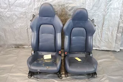 2006 2007 Honda S2000 Ap2 F22c Oem Blue Leather Driver N Passenger Seats #3357 • $499.99