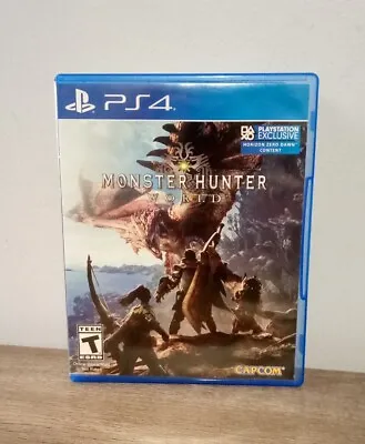 Monster Hunter World (Sony Playstation 4 PS4) Sony PS4 Capcom Tested • $8.99