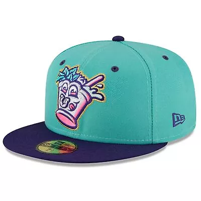 [60071514] Mens New Era MILB Theme Night 59Fifty - Louisville Bats Mint Julep • $34.99