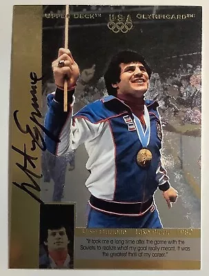 1996 Upper Deck Olympic MIKE ERUZIONE Gold Reflections Auto Autograph • $64.99
