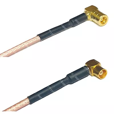 RG316 SMB FEMALE ANGLE To MCX FEMALE ANGLE RF Cable Rapid-SHIP LOT • $19.99