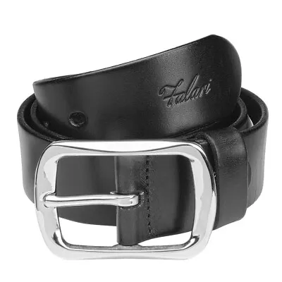 Falari® Men's Genuine Leather Belt Stainless Steel Buckle 38mm 9002 • $19.99