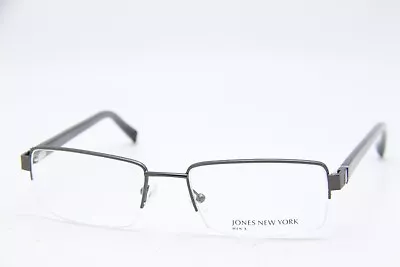 New Jones New York Men's J348 Gunmetal Havana Authentic Frames Eyeglasses 56-19 • $37.38