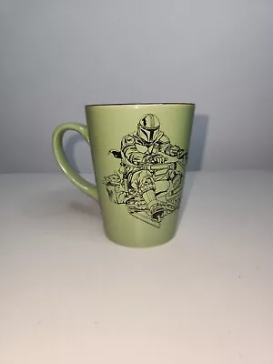 Green Star Wars The Mandalorian And Child Mug Cup • $13