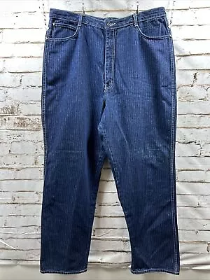 Union Bay Sportswear Men’s Vintage Blue Denim Striped Jeans Size 38x30 • $20