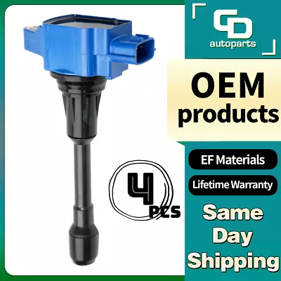 UF549 Upgrade 4 Ignition Coils For Nissan Altima Sentra Rogue Cube Infiniti FX50 • $39.76