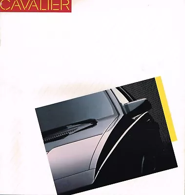 Lrg.1986 Chevy CAVALIER Brochure / Pamphlet W/Color Chart: Z24CSRSConvertible • $9.99