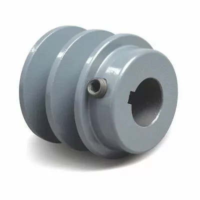 Zoro Select 2Bk2578 7/8  Fixed Bore 2 Groove Standard V-Belt Pulley 2.65  Od • $30.05