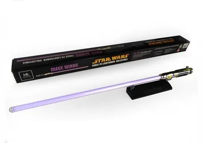 Master Replicas Star Wars Mace Windu Force Lightsaber Non-Hasbro Black Series • £114