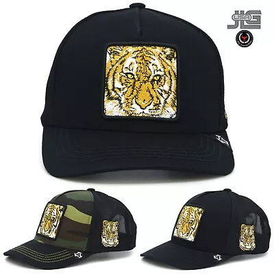 Tiger New TL Mesh Back Mesh Trucker Hat Tiger Embroidery Curved Bill Cap • $18.99