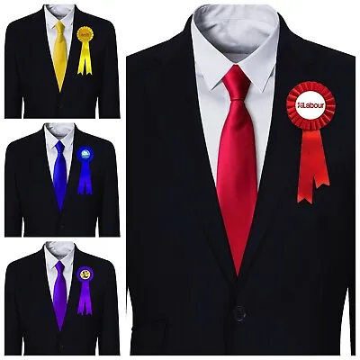 £6 • Buy Political Party Ties Labour Conservative Liberal Democrats MP Tie