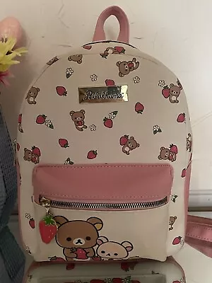 Sanrio Hello Kitty Rilakkuma & Friends Pink Strawberry Mini Backpack • $40