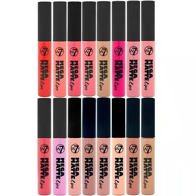 W7 Mega Matte Liquid Lipstick Lip Gloss Cream High Pigment Colour Moisturising • £3.99