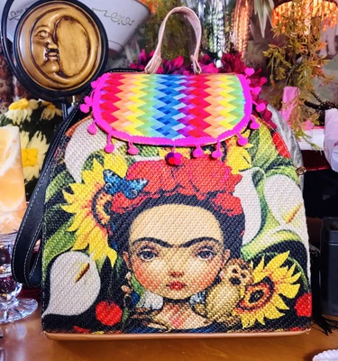 $19.95 • Buy Wonderful Old Stock Frida Kahlo Baby Bohemian Artist Purse Bag Spirited Fun Joy