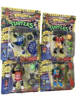 Teenage Mutant Ninja Turtles Action Figure 4 Pack Sewer Sports All Stars TMNT • $54.99