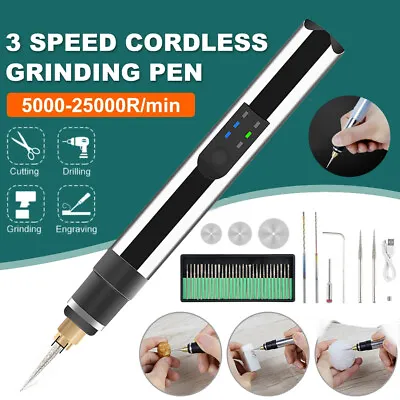 Electric Engraver Pen Engraving Tools Mini DIY Metal Glass Ceramic Wood Marking • $36.15