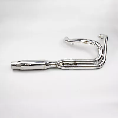 Stainless Steel Twin Cam 2 Into 1 Exhaust Pipe For Harley Dyna FXD FXDB 2006-17 • $599.95