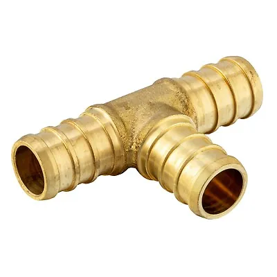 Efield 5 Pieces 3/4  X 3/4  X 3/4  Pex Tee Brass Crimp Fittings (lead-free) • $12.79