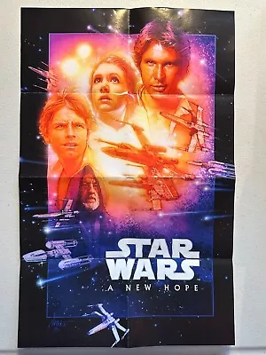 STAR WARS A NEW HOPE FOLD-OUT POSTER 11 X17  2015 GENERAL MILLS CEREAL PROMO NEW • $12.99