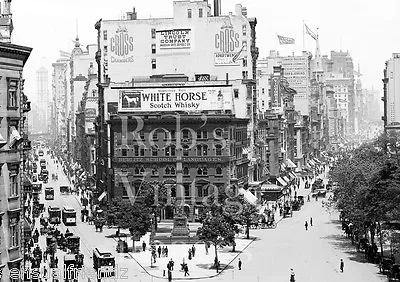 New York City Photo Broadway At 5th Ave 1910 Vintage Photo  • $8.49