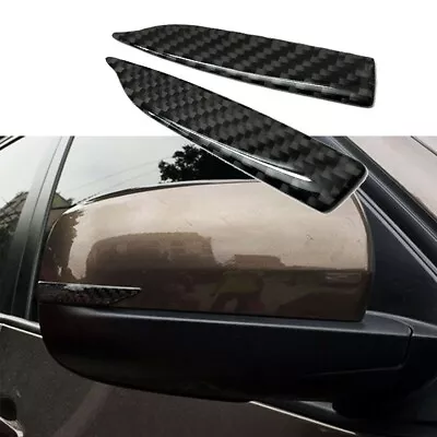 Glossy Rearview Mirror Protector Decor Stickers Carbon Fiber Auto Parts • $11.67