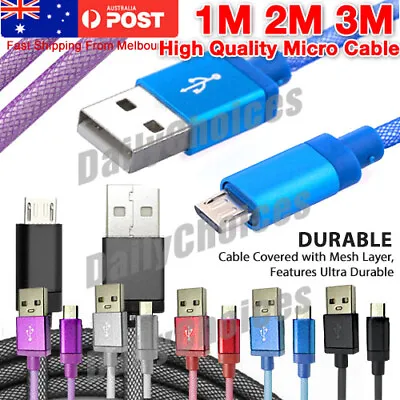 $8.19 • Buy Braided USB Charger Cable For PLAYSTATION PS4 Dualshock 4 Wireless Controller