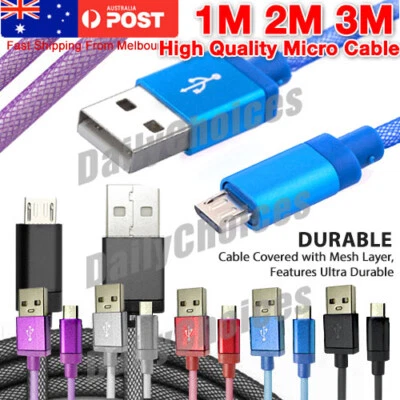 $8.49 • Buy Braided USB Charger Cable For PLAYSTATION PS4 Dualshock 4 Wireless Controller
