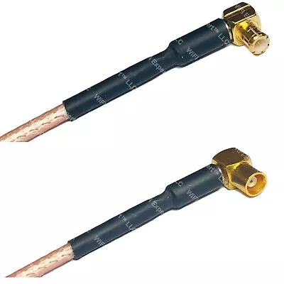 RG316 MCX MALE ANGLE To MCX FEMALE ANGLE RF Cable Rapid-SHIP LOT • $8.74