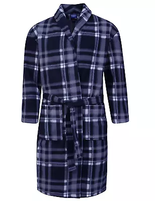 £14.86 • Buy Luxury Mens Gents Full Length Velour Fleece Robe Dressing Gown
