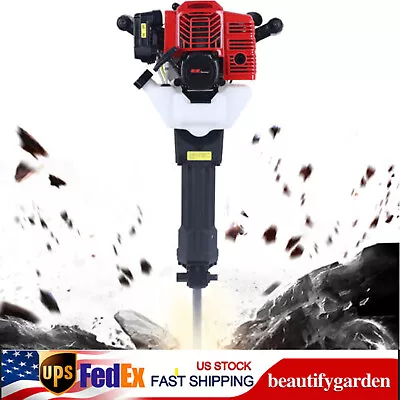 1900W 52CC 2 Stroke Gas Demolition Jack Hammer W/ 2 Drill Concrete Breaker Set • $194.75