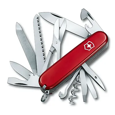 New Victorinox Swiss Army Pocket Knife Ranger Red 91 Mm 1.3763 / 53861 • $69.99